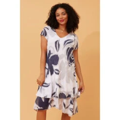 ELECTRA DOUBLE LAYER MIDI DRESS -Femme Connection Sales f170b5aaabaf4d711de61f812e90befe