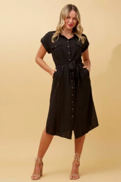 ORIANA UTILITY SHIRT DRESS 19 ORIANA UTILITY SHIRT DRESS -Femme Connection Sales f1fcff78dd4c705b62bf617ef3effa30