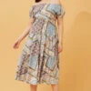 PERSIA PATCHWORK BOHO MIDI DRESS -Femme Connection Sales f283ad157d5346b6aa9169efc3f38d41