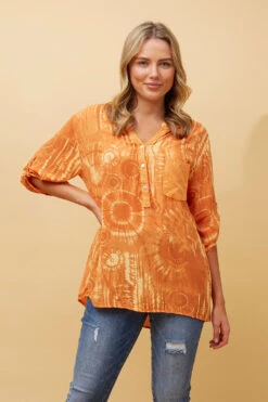 ROSETTA SEQUIN TIE DYE DETAIL TOP -Femme Connection Sales f29841442d2f4c3b343f1c71142fd53f