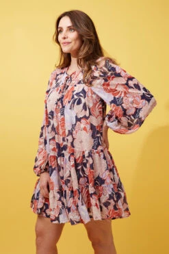 LUCY FLORAL SMOCK DRESS -Femme Connection Sales f3f2f4fa8be55f02670d1d2c4e1781b5