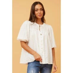 SELENA EMROIDERED TOP -Femme Connection Sales f42d76e80067b4d1847f627baf77e73b