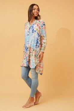 JANSON FLORAL HI LOW TUNIC -Femme Connection Sales f47bbc03df4af2e50deed2c4a7071b48