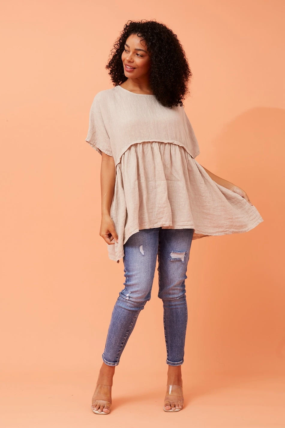 FAYOLA OVERSIZED LINEN TOP 3 FAYOLA OVERSIZED LINEN TOP