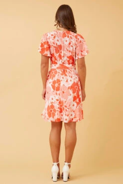 RAELENE FLORAL SHORT DRESS -Femme Connection Sales f50267001c2efd462ed304e6a86f3828