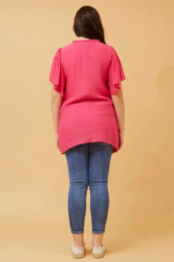 COLLETTE FRILL NECK TOP -Femme Connection Sales f512f747cc5eed094ec5077e4e65cfde