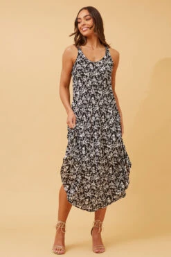 UMBRELLA FLORAL MIDI DRESS -Femme Connection Sales f5262396be177f6cbb2f98aed14b0ecf