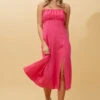 CHANTELLE LINEN MIDI DRESS -Femme Connection Sales f620251d591eeb788175379830048d7a