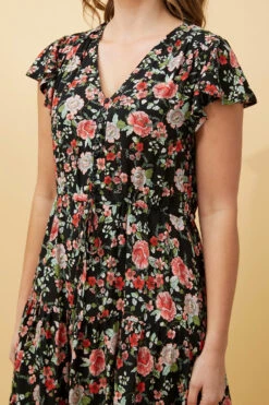 CHLOE FLORAL SHORT DRESS -Femme Connection Sales f6c30c784cc01f0335de51824666c3ad