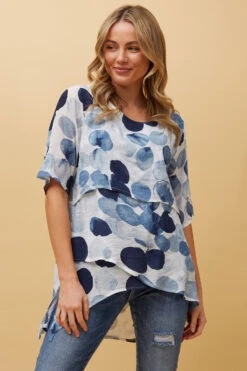 DOUBLE LAYER ASYMMETRICAL HEM TOP -Femme Connection Sales f7b4c1a09eb6514a82e7a94f379def24