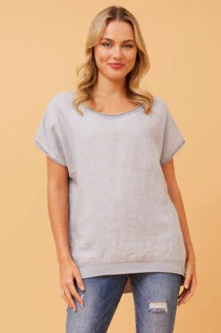 NERIDA LUREX LINEN TOP 21 NERIDA LUREX LINEN TOP -Femme Connection Sales f8f2329fcfc9ba2304e42d834c9502e1