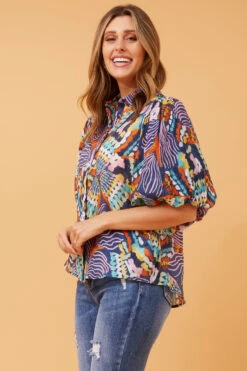 WILKIE PUFF SLEEVE BOHO TOP -Femme Connection Sales f92e7c39ce67ce786f721cc4ffb154aa af6bc2e8 2643 4cbc a838 c7433058415b