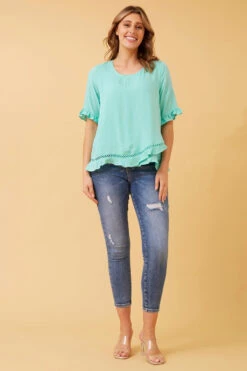 JAYDON LACE TRIM TOP 34 JAYDON LACE TRIM TOP -Femme Connection Sales f97db87c3d2dd6ef1bb58299f70a6fbc