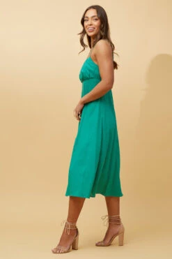 CHANTELLE LINEN MIDI DRESS -Femme Connection Sales f9c3174bf1da70aca0b54d4d301b64be