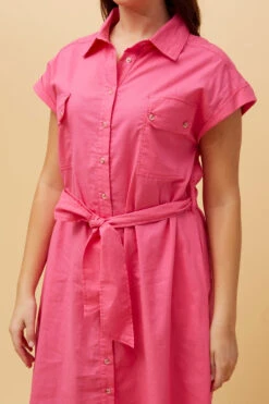 GEORGINA LINEN SHIRT DRESS -Femme Connection Sales f9e786157169f58f843ba6b84069f071