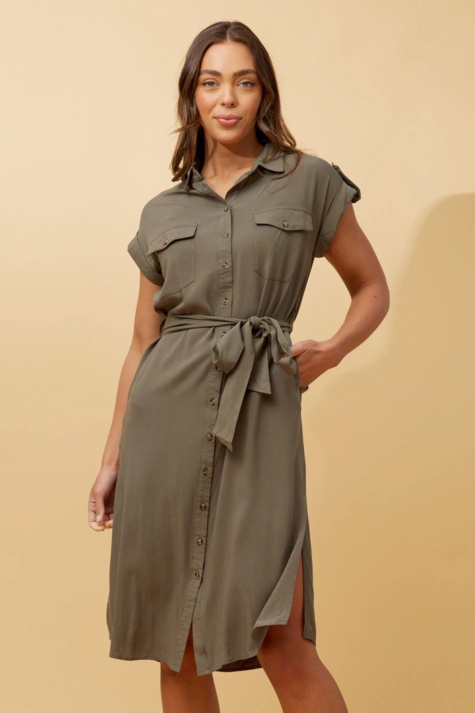 ORIANA UTILITY SHIRT DRESS 10 ORIANA UTILITY SHIRT DRESS - Image 8