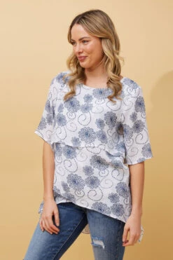 DOUBLE LAYER ASYMMETRICAL HEM TOP -Femme Connection Sales fac41dd818c70a83dbc1c7c788be36be