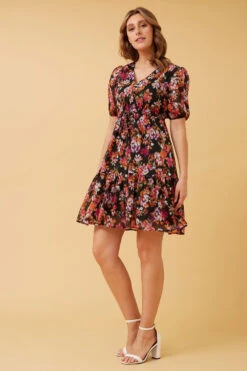 KIKI FLORAL TIERED SHORT DRESS -Femme Connection Sales fac4838897899d726782326afaeb020d