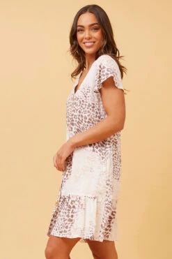 SHILOH ANIMAL PRINT SHORT DRESS -Femme Connection Sales fad90b508d369fd680e97353310a0288