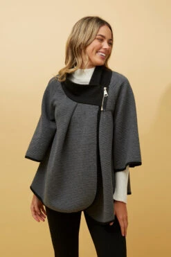 ROZ OVERSIZED PONCHO -Femme Connection Sales fb5c57efdbca8552b7b6625366c4c8ff