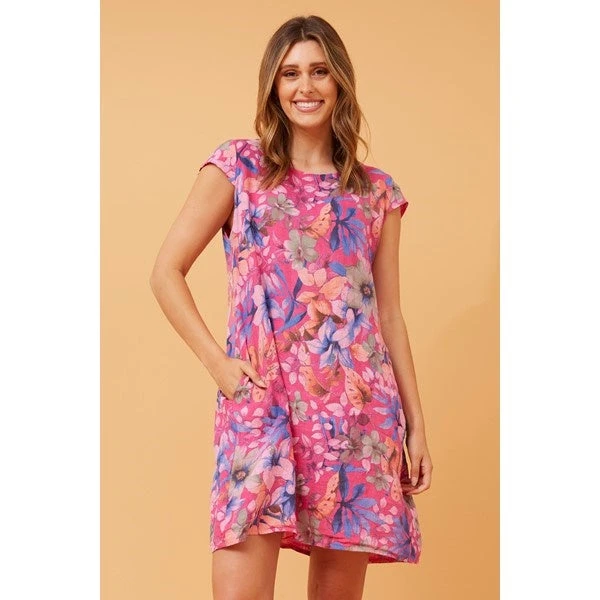 SISLEY FLORAL LINEN SHIFT DRESS 15 SISLEY FLORAL LINEN SHIFT DRESS - Image 13