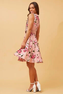 CITY FLORAL SKATER DRESS -Femme Connection Sales fe2cda0171a13a45c4cdf85fc25d6e68