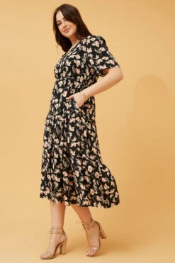 KYAH FLORAL MIDI DRESS -Femme Connection Sales fe95c07bf1357e37906b536234aed0c2 b0b43879 9134 4680 9e0a b3206f078b97