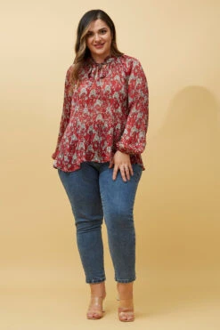 PETA PLEATED BLOUSE 14 PETA PLEATED BLOUSE -Femme Connection Sales febd346946d33d07d661b0b928d02241