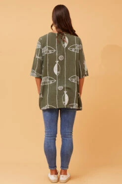 VALERIA FISH PRINT TOP -Femme Connection Sales fed0a6720a8c4a4c5dfac50e57e76017