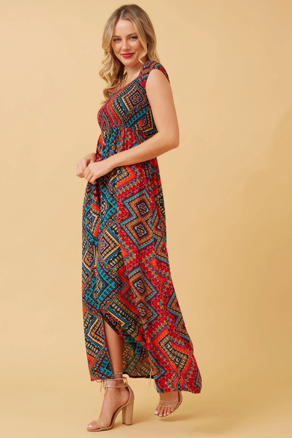 ROBIN ABSTRACT BOHO MAXI DRESS 8 ROBIN ABSTRACT BOHO MAXI DRESS - Image 6